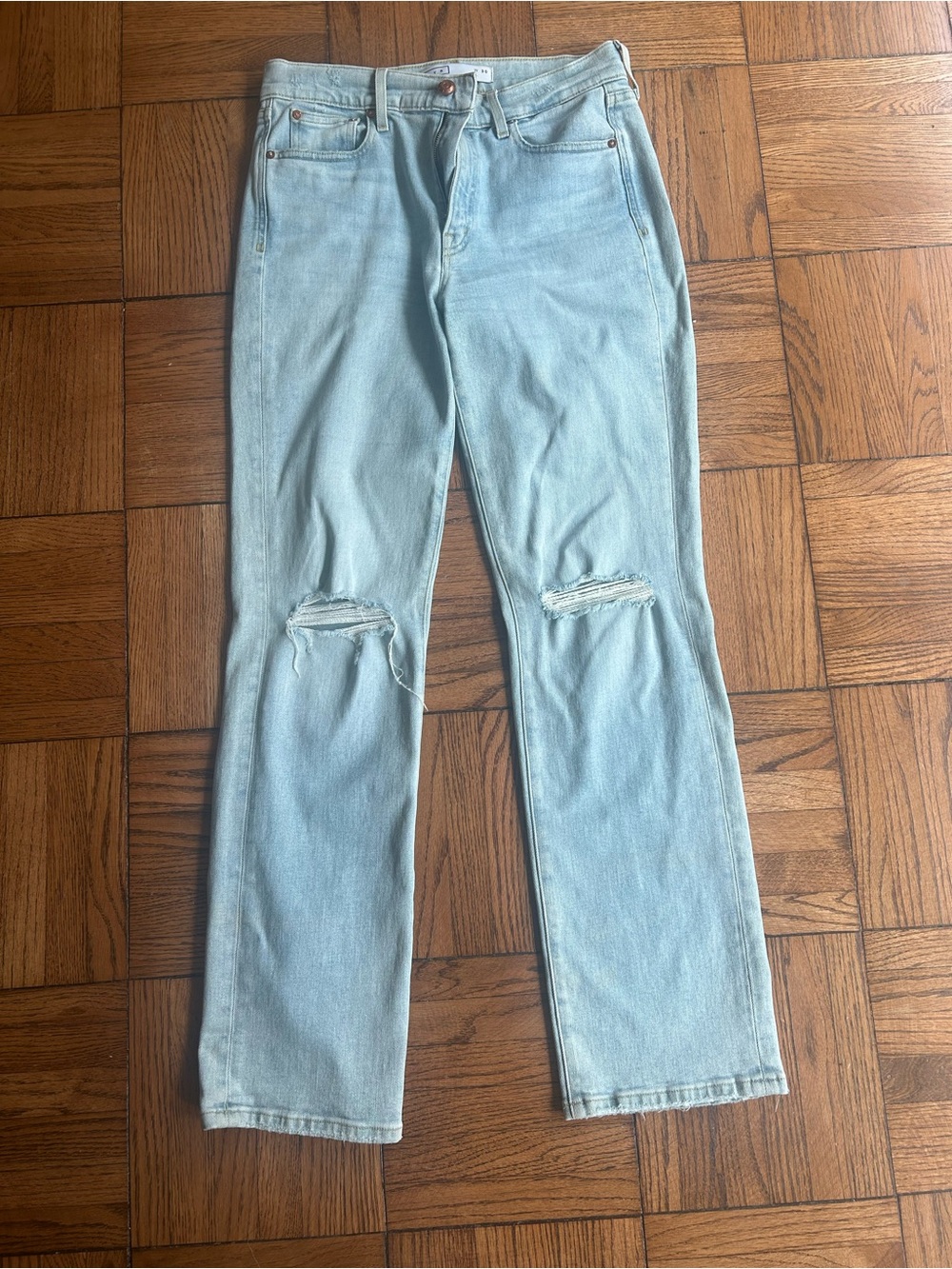 AYR Sugar Light Blue Straight-Leg Jeans